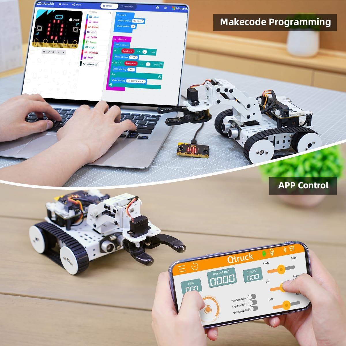 4-in-1 Smart Robot Car Kit for micro:bit V2