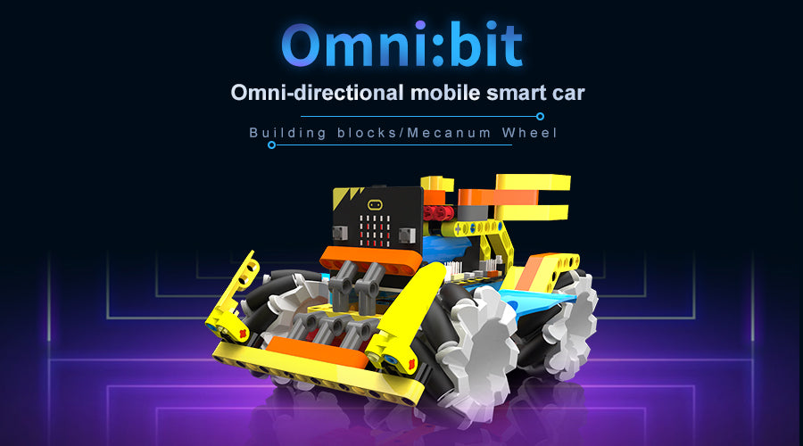 Omni:bit Smart Robot Car Kit with Mecanum Wheels