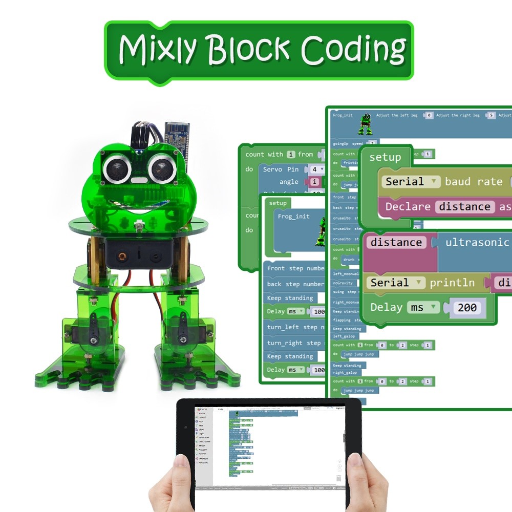 4-DOF Frog Robot Kit with Arduino Nano