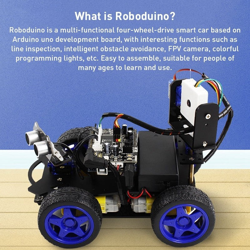Smart Robot Car Kit with Wi-Fi Camera