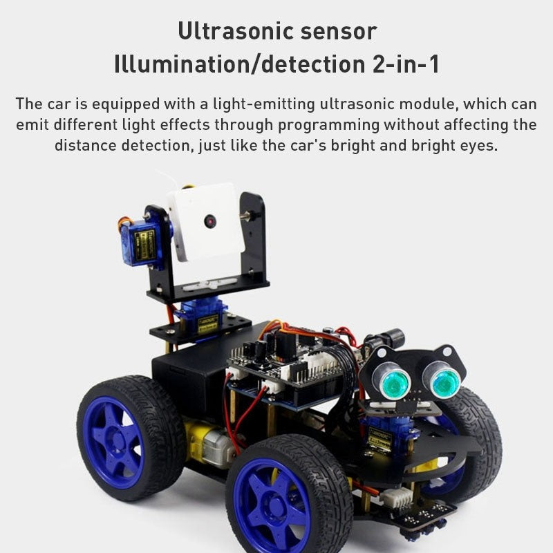 Smart Robot Car Kit with Wi-Fi Camera