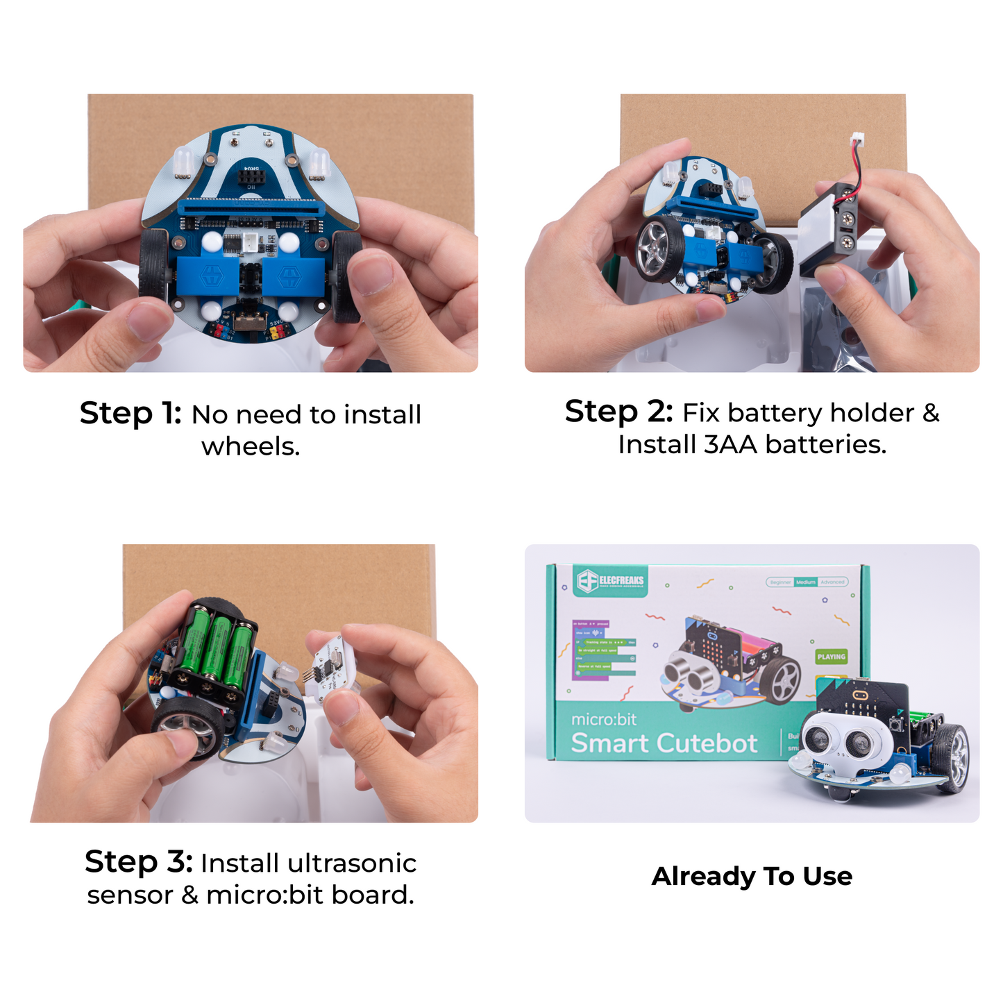 Smart Cutebot Robot Car Kit for micro:bit