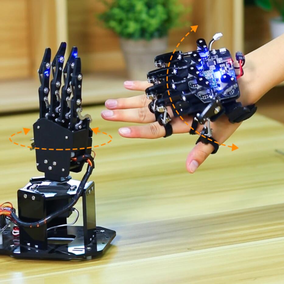 Wireless Somatosensory Glove for Robot Control