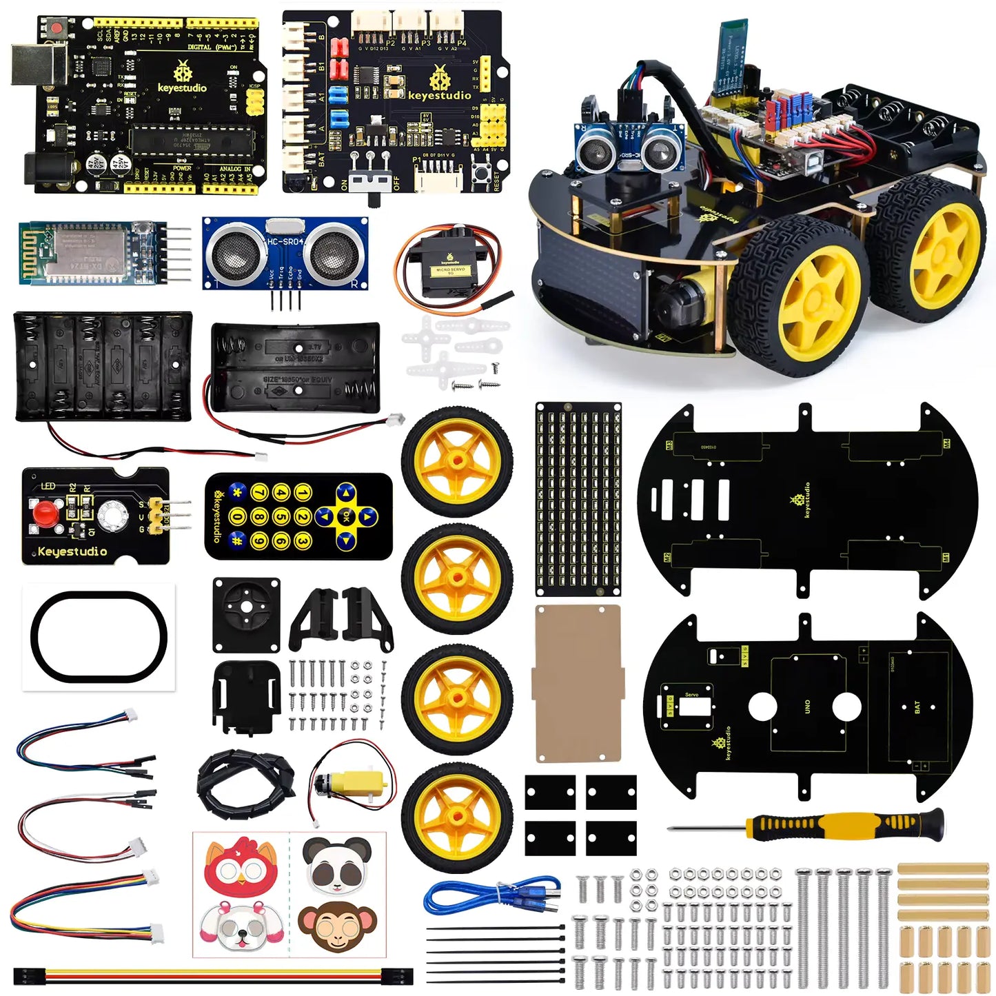 4WD Smart Robot Car Kit for Arduino