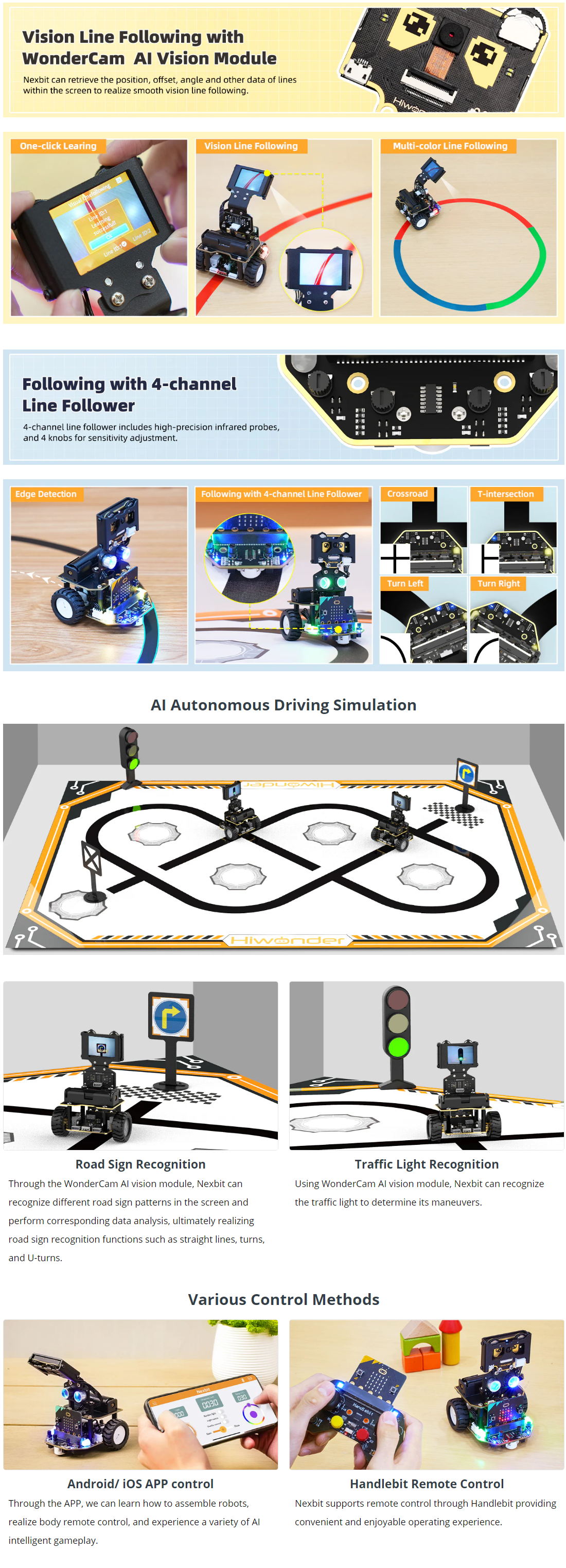 AI Vision Robot Car Kit with HD Camera