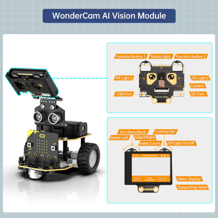 AI Vision Robot Car Kit with HD Camera