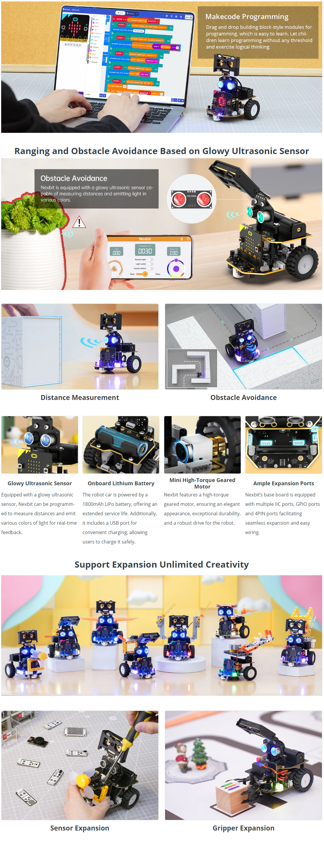 AI Vision Robot Car Kit with HD Camera