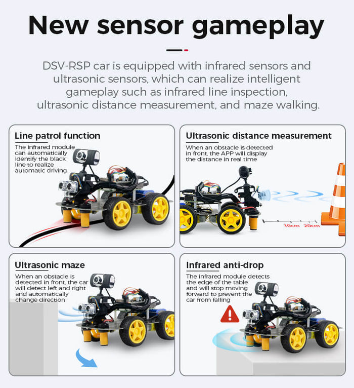 4WD AI Vision Robotic Car Kit