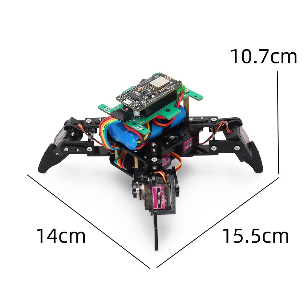 Wi-Fi Controlled Quadruped Spider Robot Kit
