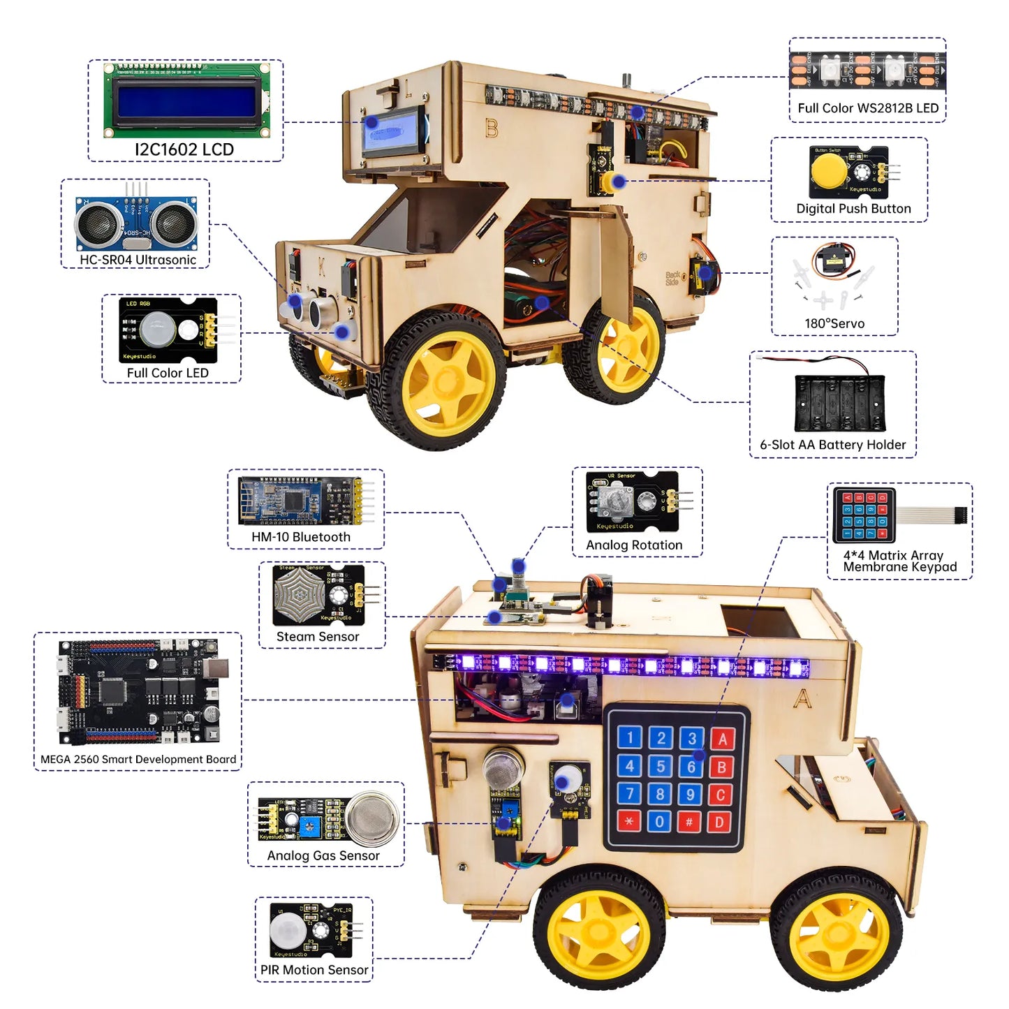Smart RV Robot Starter Kit for Arduino