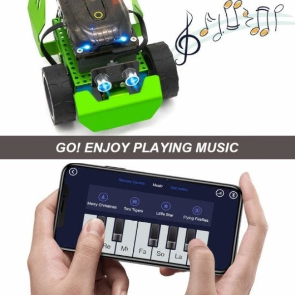 Robot Kit with Line Following and Ultrasonic Sensor