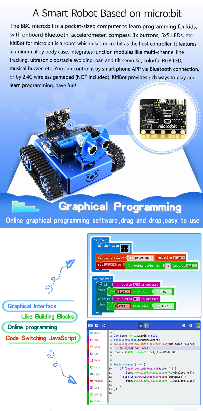 Starter Robot, Graphical Programming, 2WD Version