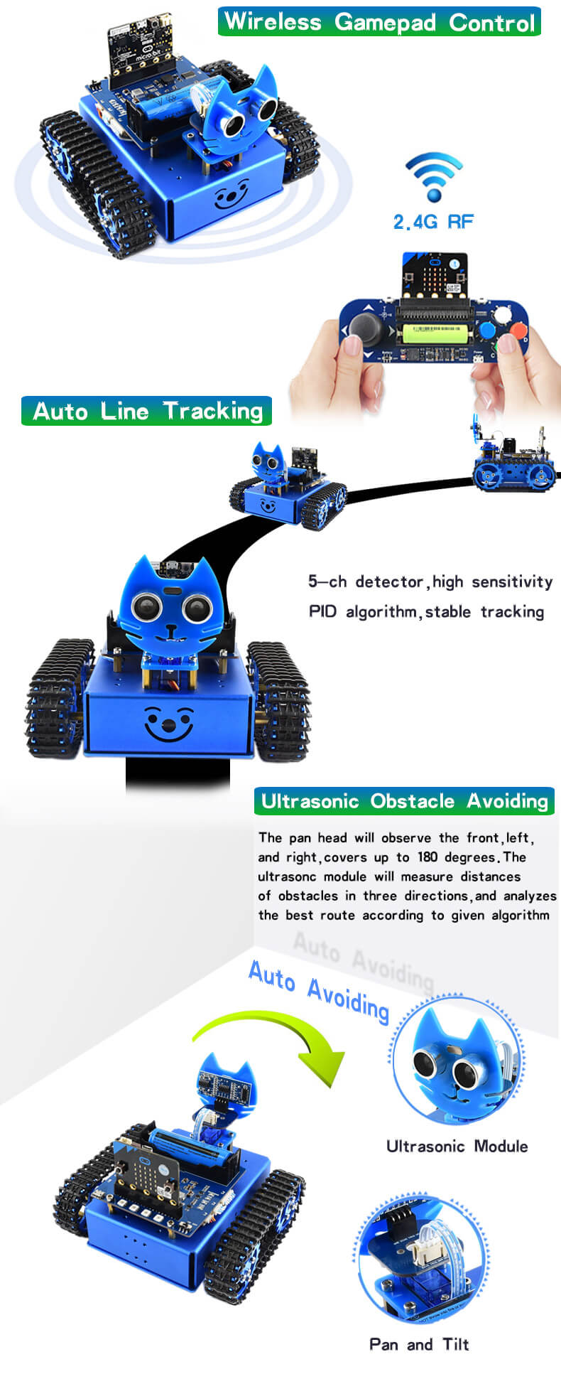 Starter Robot, Graphical Programming, 2WD Version